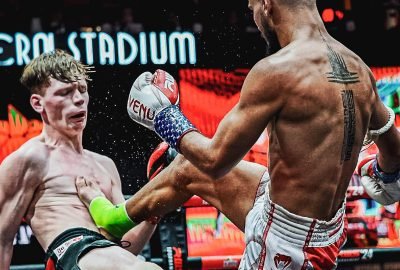 Moment from the fight